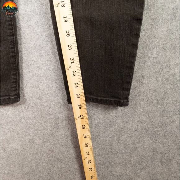 Torrid Skinny Leg Denim Black Cotton Blend Stretch Jeans Dark Wash Women's 14R - Picture 7 of 10
